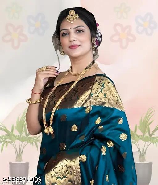 signagraph Woven Banarasi Silk Blend, Art Silk Saree