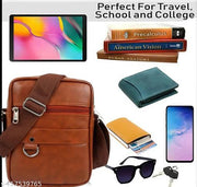 Stylish Professional Casual Synthetic Leather Unisex Bag/Shoulder Bag for Men/Travel Bag/Cross Body Bag/Office Business Bag/Messenger Bag/Stylish Sling Bag for Men & Women