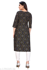 Straight Crepe Kurti