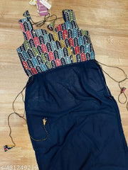 blue georgutte kurti