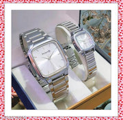 New Bandhan Silver Case Silver Dial Stainless Steel Pair Watches Couple watches for Men & women
