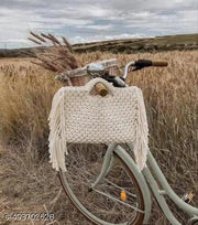 Women's Premium Handmade Macrame Sling/Cross/Boho Fringe Handbag, Both handmade and sling bag. size : 12*10 inches .