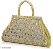 Aroy Trendy Women Velvet Bridal Clutch
