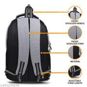35 L Casual Waterproof Laptop Bag/Backpack for Men Women Boys Girls/Office School College Teens & Students ( grey)