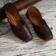 Duosoft Bellies for Women | Soft Comfortable | Breathable | Fashionable | Stylish | Trendy | Super soft | Lightweight | Anti-Slip Sole | Indoor & Outdoor | (DW-0201)(Brown)