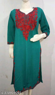 "Winter Bliss: Explore Cozy Chic with Our Luxurious Woolen Kurti Collection"