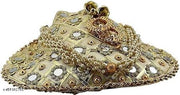 Designer Cream Potli Bags for Ladies for Wedding Parties Mirror Embellished Embroidered Bag for Women