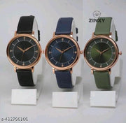 Best Quality Festive Season Flower Designer Round Dial Attractive Leather Belt women watches combo pack of 3 combo wathces for women stylish girl watches combo pack of 3 analog watches wrist watches combo watches