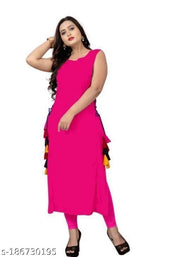 Cool&Classy Rayon Kurtis(Pink)