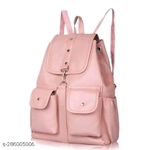 Fashion Women Trendy Classic Backpack | Stylish Casual Travel & College Bag for Girls | Elegant Multi-Utility Shoulder Backpack with Spacious Compartments | Lightweight & Durable Daily Use Bag for Office, Shopping & Outings