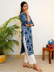 Neha Trendy _ A_Line Straight Printed Kurta For Women