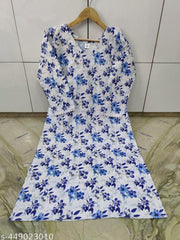 Latest Straight Cotton Kurta For Women Fashion combo Cotton Kurti