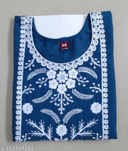 Women Ethnic Wear Rayon Embroidery Kurti For Women And Girls, New Design & Fashionable Kurti Suit, Size -S, M, L, XL, XXL, 2XL, XXXL, 3XL, 4XL, 5XL