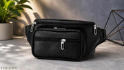 shopping, walking, cycling, gym, office, and everXyday use. The sleek black design gives a modern and trendy look while offering enough space for your important items. Key Features Premium quality leather-look material