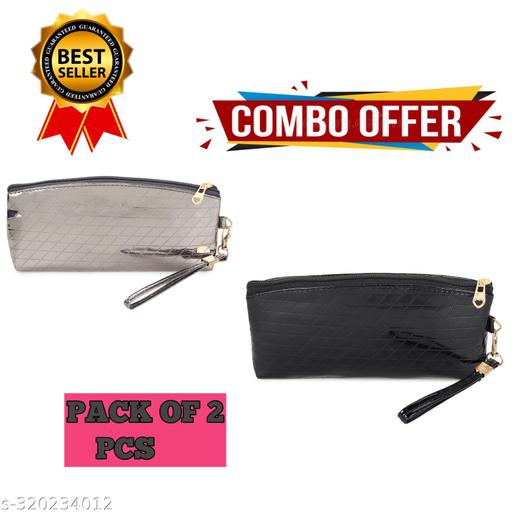 2 pcs Combo set Clutch Barfi - Brown Black