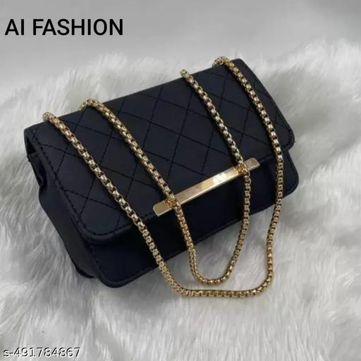 Sling bag | Women's Pu Formal Casual Stylish Shoulder Crossbody Sling Handbag With Double-handle Non-Detachable strap For Women & Girl