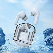 ULTRAPOD Earbuds BT Wireless 5.3, Transparent Charging Case, with 4-5 H Playtime, Noise Cancellation, Ambient Sound, LED Display, BT in-Ear, Water Resistant Type C Port, Ultimate Audio, (Blue)