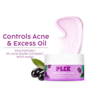Plix Niacinamide Moisturizer For Pimples, Active Acne & Oily Skin – 50 gm
