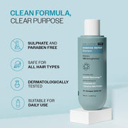 Bare Anatomy Damage Repair Hair Shampoo | Provides 10x Strengthening Powered By Ceramide A2 & Coconut Milk Protein | For Damaged, Dry & Frizzy Hair | Sulphate & Paraben Free | For Women & Men |
