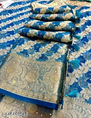 TF Silk House Banarasi silk saree stone work