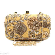 Zari Embroidery Women's Clutch for Wedding and parties