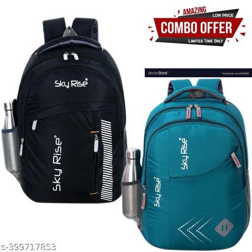 SKY RISE Combo of 2 casual Boys Girls,Office ,School College Teens, Students Waterproof School Bag