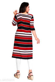 Women Striped Kurtis