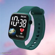 LED Display Fashionable Children Kids Digital Watches Waterproof Sports Square Electronic Led Watch for Kids, Boy & Baby Girls-Digital Watch for Kids