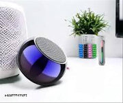Mini Wireless Bluetooth Speaker with Heavy Metal Electroplating Round Speaker | Wireless Power Button Controlled, Long Lasting Battery & Quick Charge Pack of 1 (Multicolor)