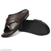 QARA LEATHER  CASUAL  stylish latest formal leather slipper flip flop sandal for men.