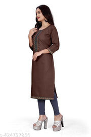stylelist kurti with embroidered work