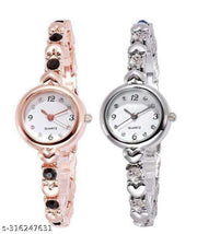 new fashionable white diamond chronograph design silver dial watch for womens Analog Watch - For Girls