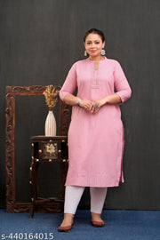 Neerupam Collection women's embroidered cotton designer kurti | embroidery kurti | plus size kurtis for women | ready made cotton kurti | big size embroidered kurti