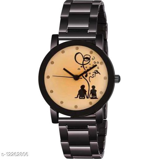 MMD Crystal-Sitting Couple-WD-Chain-Women Premium Quality Designer Fashion Wrist Analog Watch