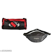 Gym bag and waist bag combo