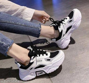 TERFILL Women's Black Stylish Casual Shoes, Sports Shoes, Walking Shoes, Running Shoes,  Sneakers Shoes