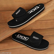 DOCTOR EXTRA SOFT D-17-WOMEN-CUP-BLACK Women's Adjustable Strap Orthopaedic Diabetic Comfort Daily Use Slippers & Flipflops
