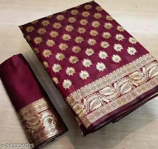 Trendy Jacquard Banarasi Silk Saree for Women | Designer Self Design Zari Woven Kanjivaram Art Silk Saree | Signagraph Pure Silk Look Saree