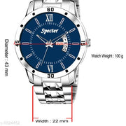 DHMT Blue Day & Date Mens Watch