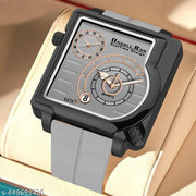Dual Time Date Display Radium Dial  Magnetic Belt Analog Watch For Men_B31k