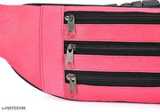 K London Real Leather Waist Bag Multipurpose Adjustable Strap And Buckle Closure