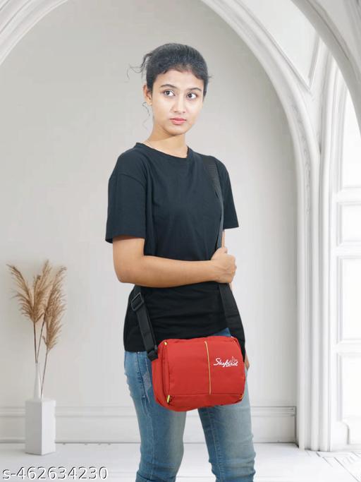 Women Red Cross Body Fancy Sling bags