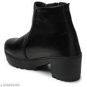 Meesho Women Shoe  Boot Fully Zipping shoe boot for Summer and Office Walk Shoes For Women's/Ladies/Female/Girls Women Walking Shoe for Women And Girls Training & Gym Shoe For Girl's & Women Jogging Shoe for Women
