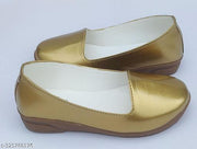 New latest kids golden patent loffer for girls partywear