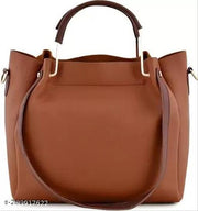 Hercraft Shoulder Pu-Leather Handbags for Women's. Combo Set of 4