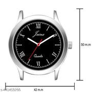 Jainx Black Leather Strap Analog Wrist Watch for Men