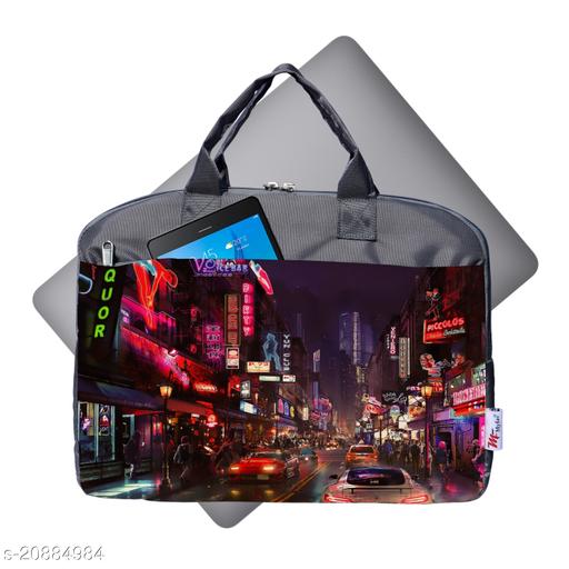 My Fav City Street Office Laptop Bag Briefcase 15.6 Inch for Women and Men