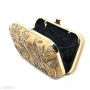Zari Embroidery Women's Clutch for Wedding and parties