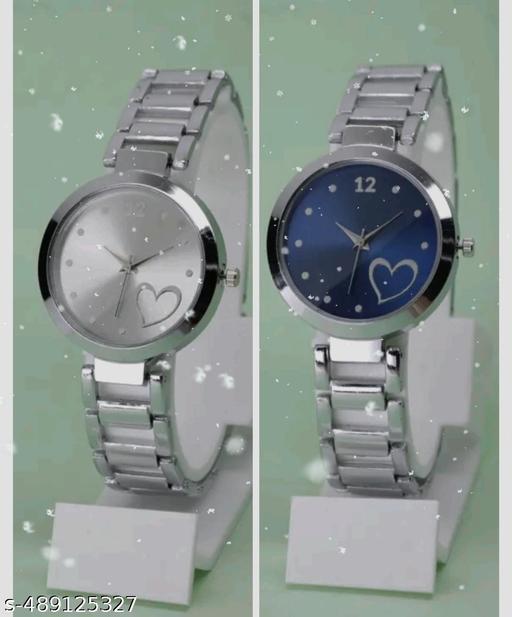 Classic Silver Round Dial Women's Watch