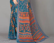 SITANJALI FANCY BRASSO SAREE WITH UNSTITCHED BLOUSE